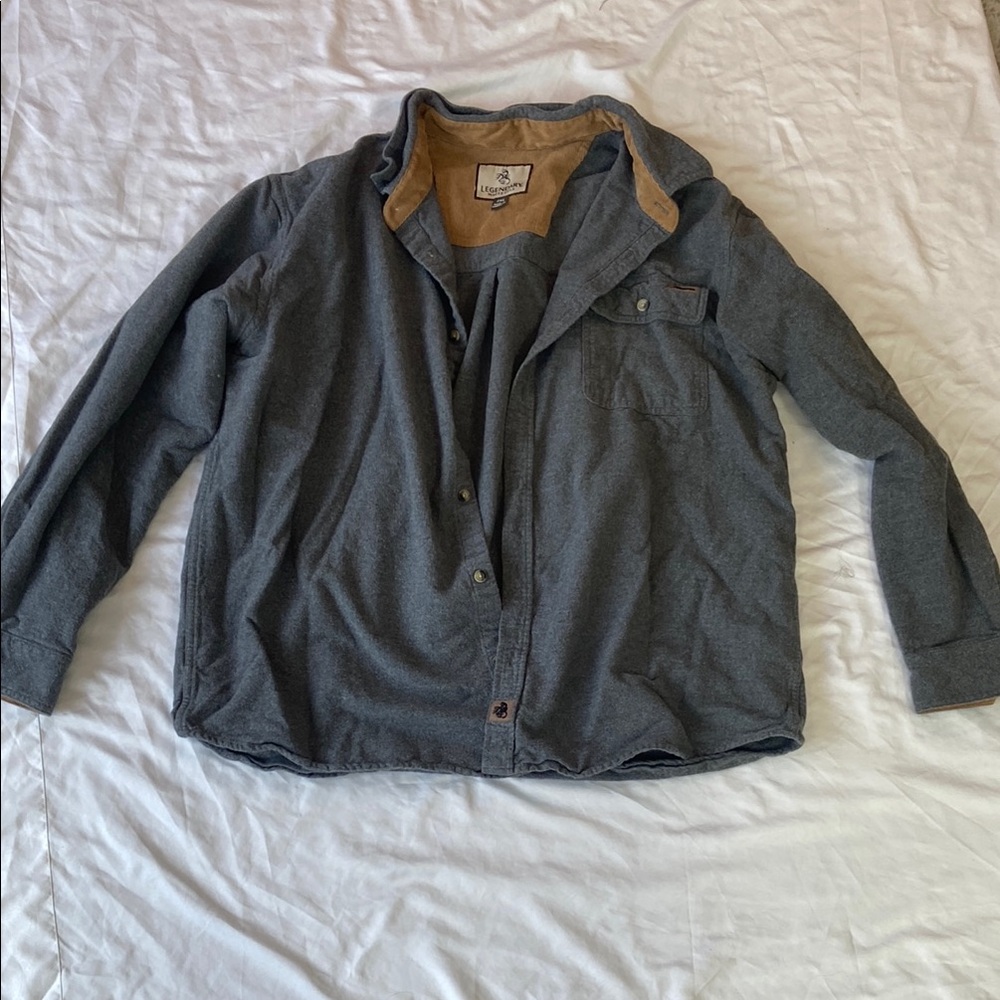 Legendary Whitetails Charcoal Button-Up Shirt